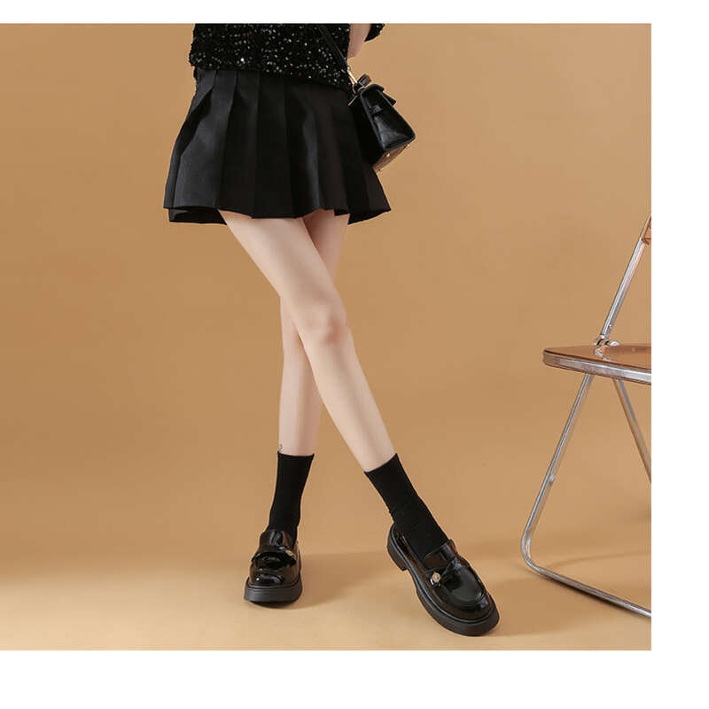 Marjorie Frühling Neue Stil Kleine Größe Mary Jane Schwarze Lederschuhe_voghion.com