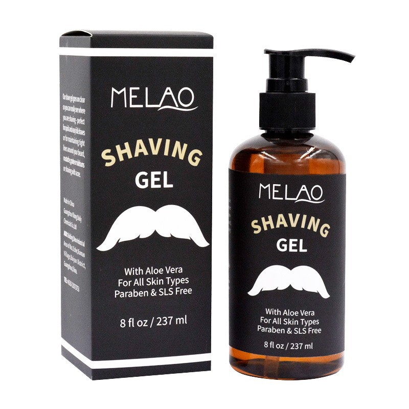 Gel de ras pentru bărbați, curățare, hidratare, răcoritor, fără spumă, cremă de ras calmantă_voghion.com