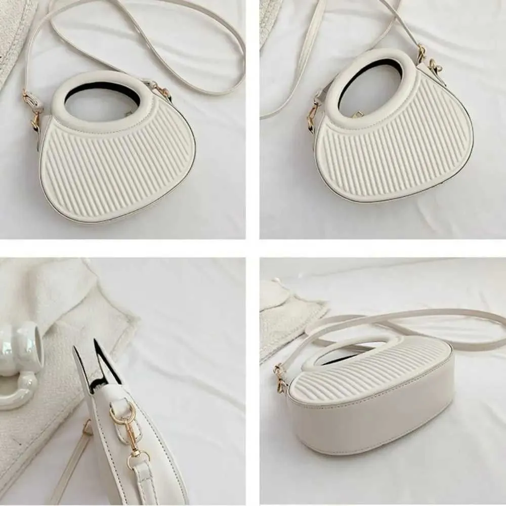 Mode frauen schulter design achselhöhle plissee sattel einfarbig umhängetasche brieftasche handtasche Y241123_voghion.com