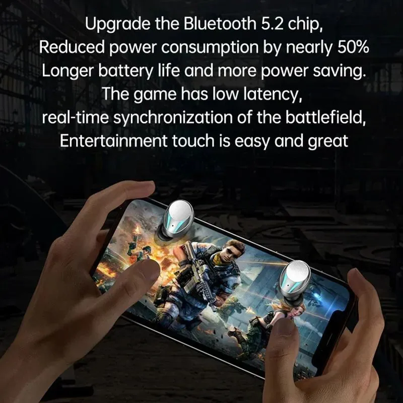 Bluetooth Headphones Wireless Earbuds With Led Digital Display_voghion.com