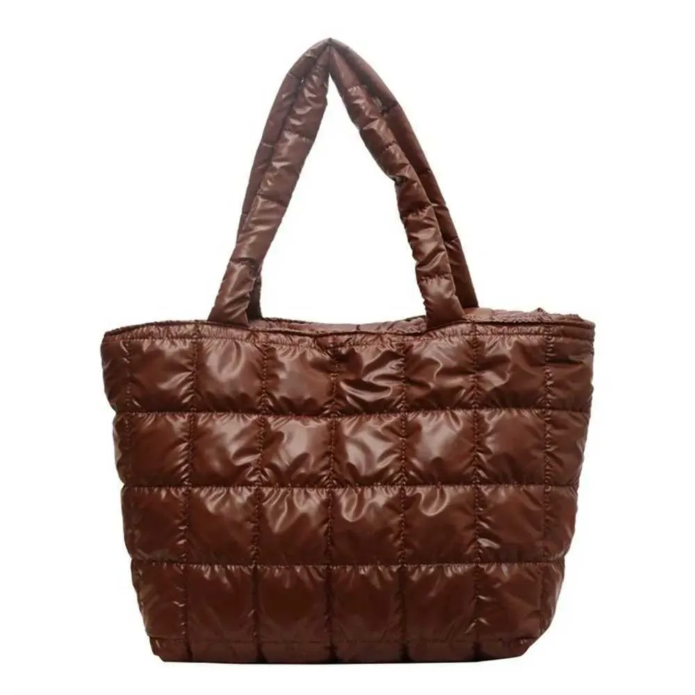 Borse da donna grandi capacità trapuntate invernali in cotone imbottito a spalla alla moda per ragazze sotto le ascelle, gonfie_voghion.com