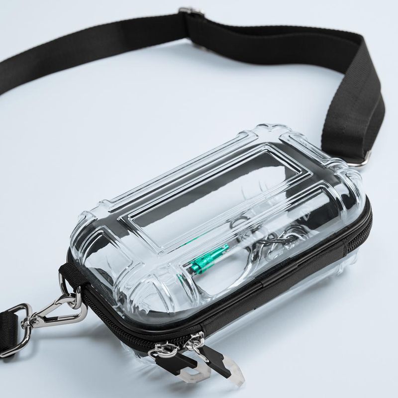 PVC-Box Umhängetasche für Frauen Transparent Acryl Taille Tasche Mode Dame Vintage Handtaschen Casual Einfache Messenger_voghion.com