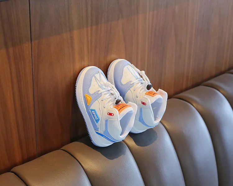 Chaussures de sport montantes pour enfants, baskets de basket-ball Littlesprouts pour garçons et filles, baskets d'école pour tout-petits, tailles 1 à 18_voghion.com
