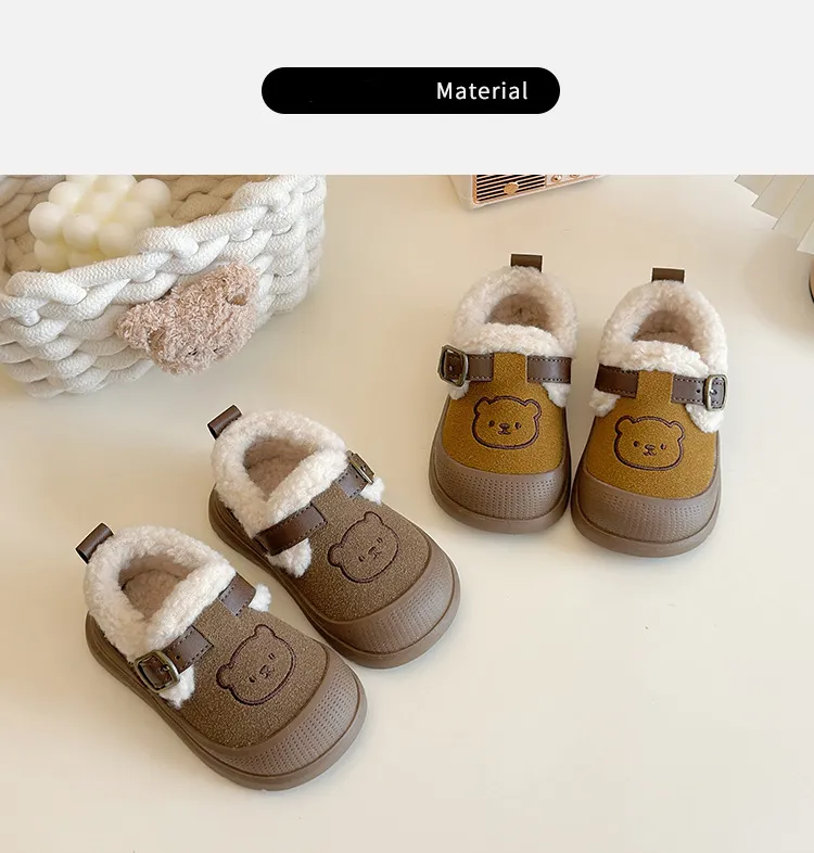 Baskets antidérapantes d'hiver pour tout-petits chaussures_voghion.com