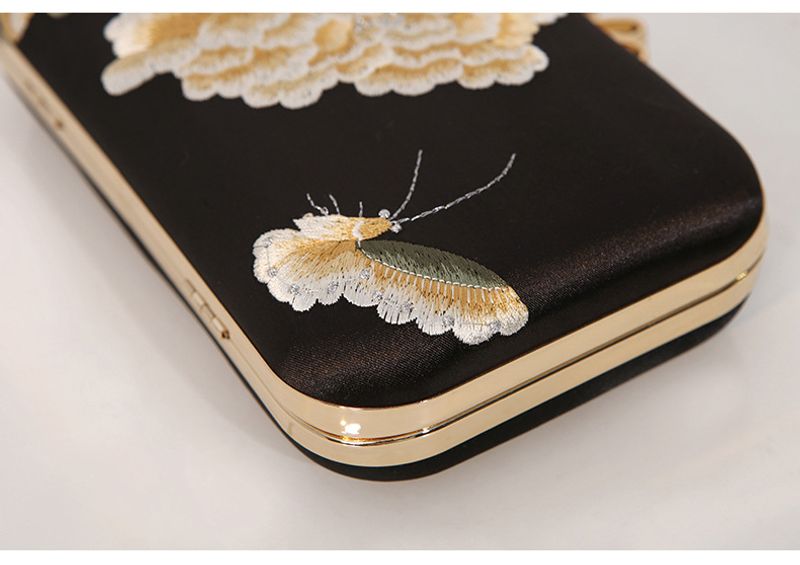 Nouveau dîner brodé style chinois cheongsam avec robe de soirée pour femme papillon wer pochette drapeau_voghion.com