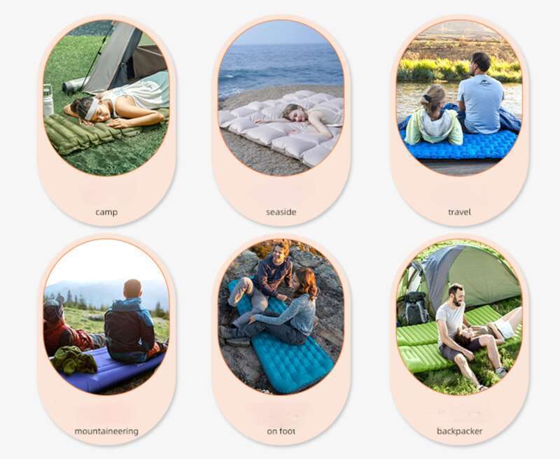 Outdoor Party Essential! 40D Nylon Coated Inflatable Bed Unlocks A New Camping Experience_voghion.com