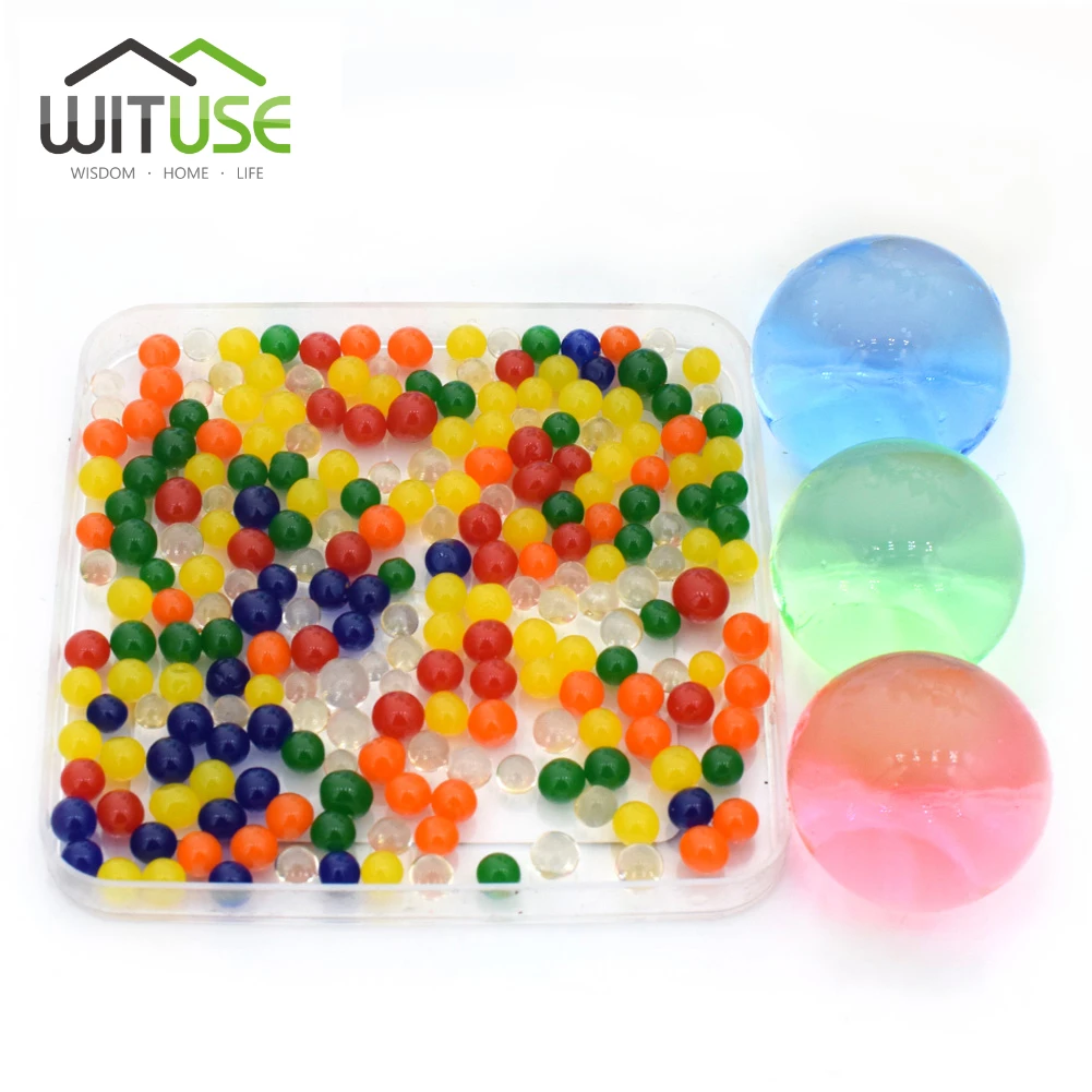 500Pcs 3-4cm Grow Ball Home Decor Colors Hydrogel Crystal Soil Water Beads Multi Mud Pear Shaped Very Big Bulbs Wedding Growing_voghion.com