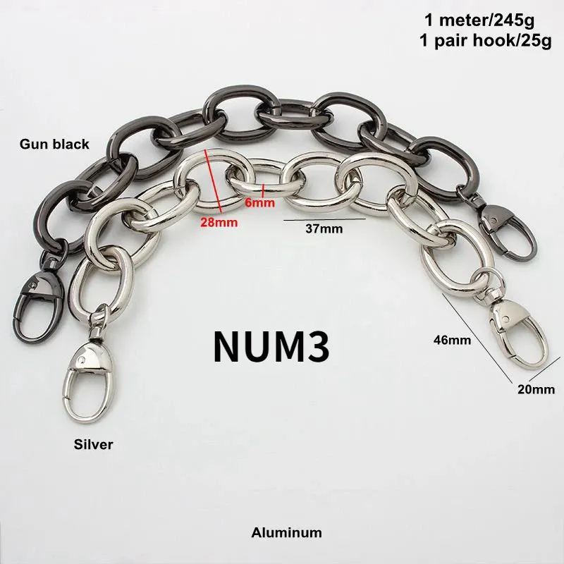 304560100120cm Lanț de gogoașă Geometric Norocoasă Geantă Transformare Curea de umăr metalică Accesorii 241028_voghion.com