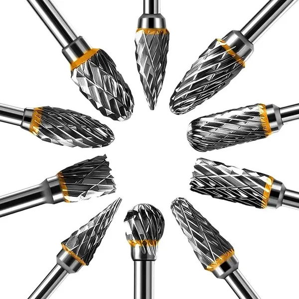 Hartmetall Frässtifte Wolframstahl Set 10 Stück_voghion.com