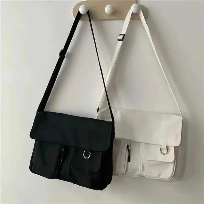 Dammen Crossbody-Tasch Kleng Daisy Séiss Villsäiteg Modern Minimalismus Grouss Kapazitéit Studenten Leinwand Fraen Een-Schëller_voghion.com