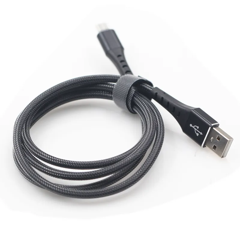 Micro Typ C Kabel 1m/3ft 2,4A Schnelle Lade Draht Für Samsung S20 Redmi Daten Handy USB ladegerät Kabel Mit Einzelhandel_voghion.com