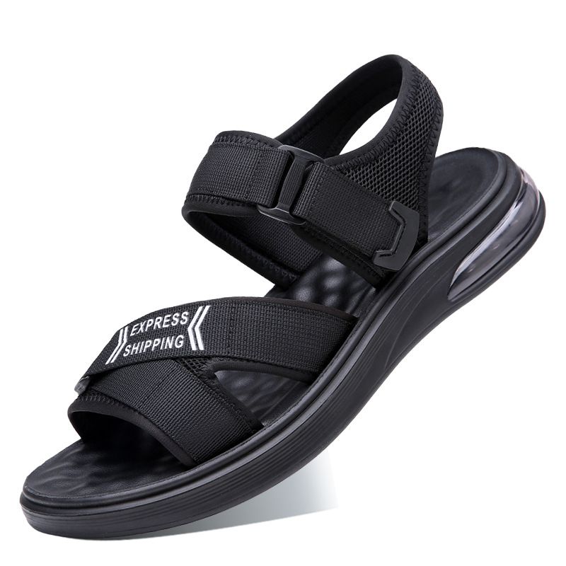Spring/Summer Sandals, Men's Summer New Soft Sole Beach Shoes, Mesh Air Cushion Sole, Cool Slippers, Breathable Hollow_voghion.com
