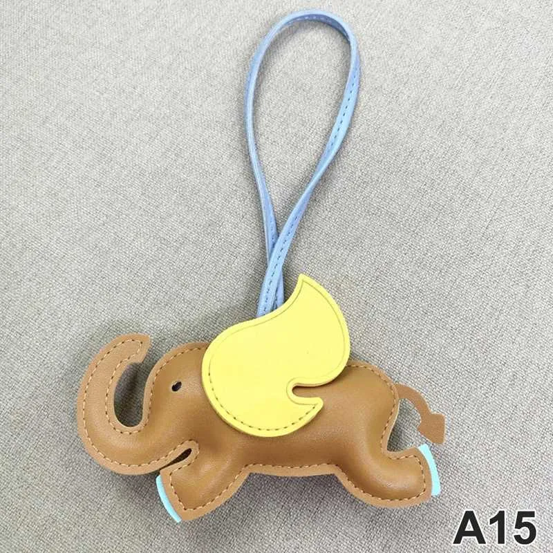 Designer de modă din piele PU aripi zburătoare elefant umeraș breloc pandantiv pentru femei accesorii pentru geantă de mână_voghion.com