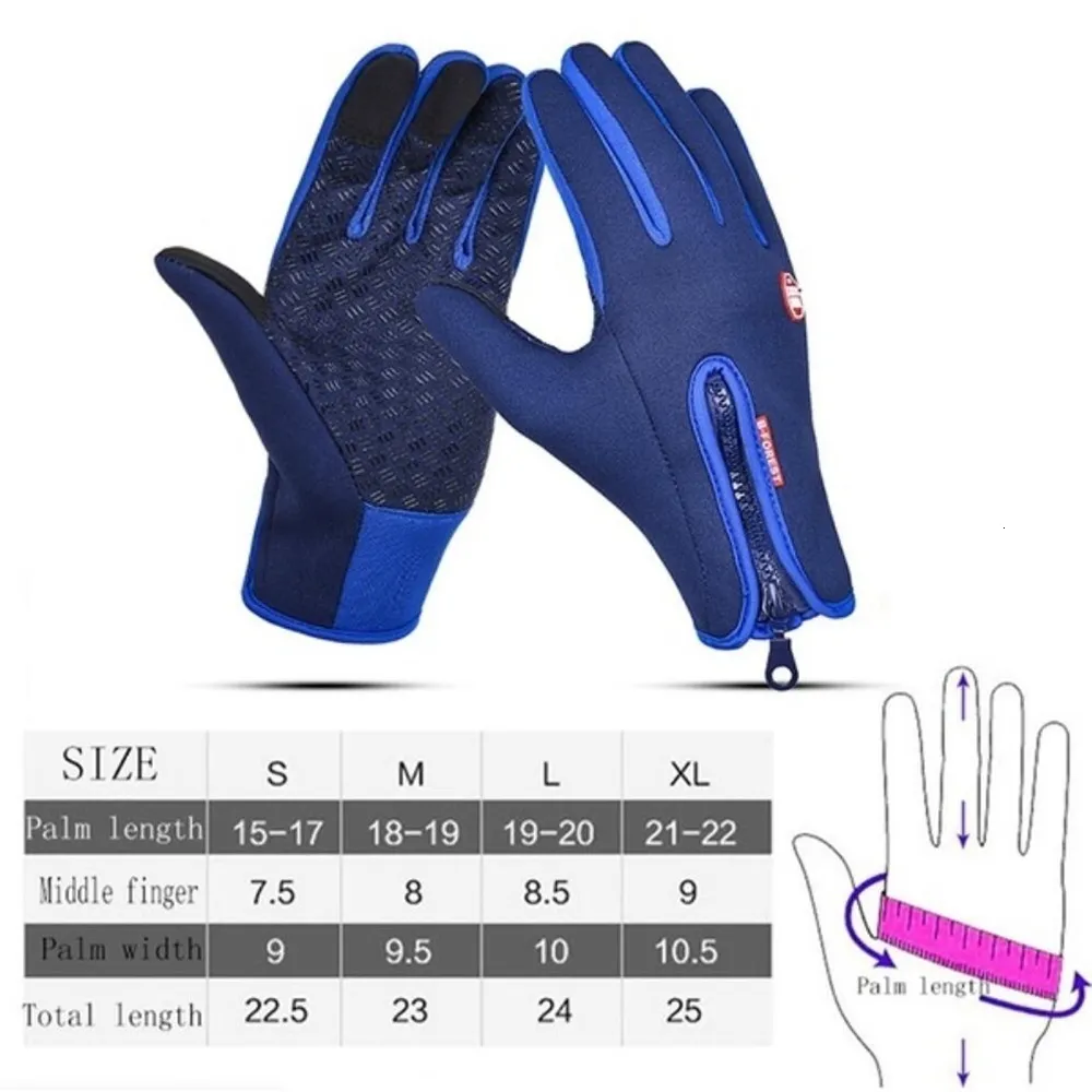 Fënnef Fanger Handschuhe Wanter Moto Toucreen Motorrad Racing Reiden Motorrad Thermesch Fleece ed Waasserdicht Heizt Guantes_voghion.com