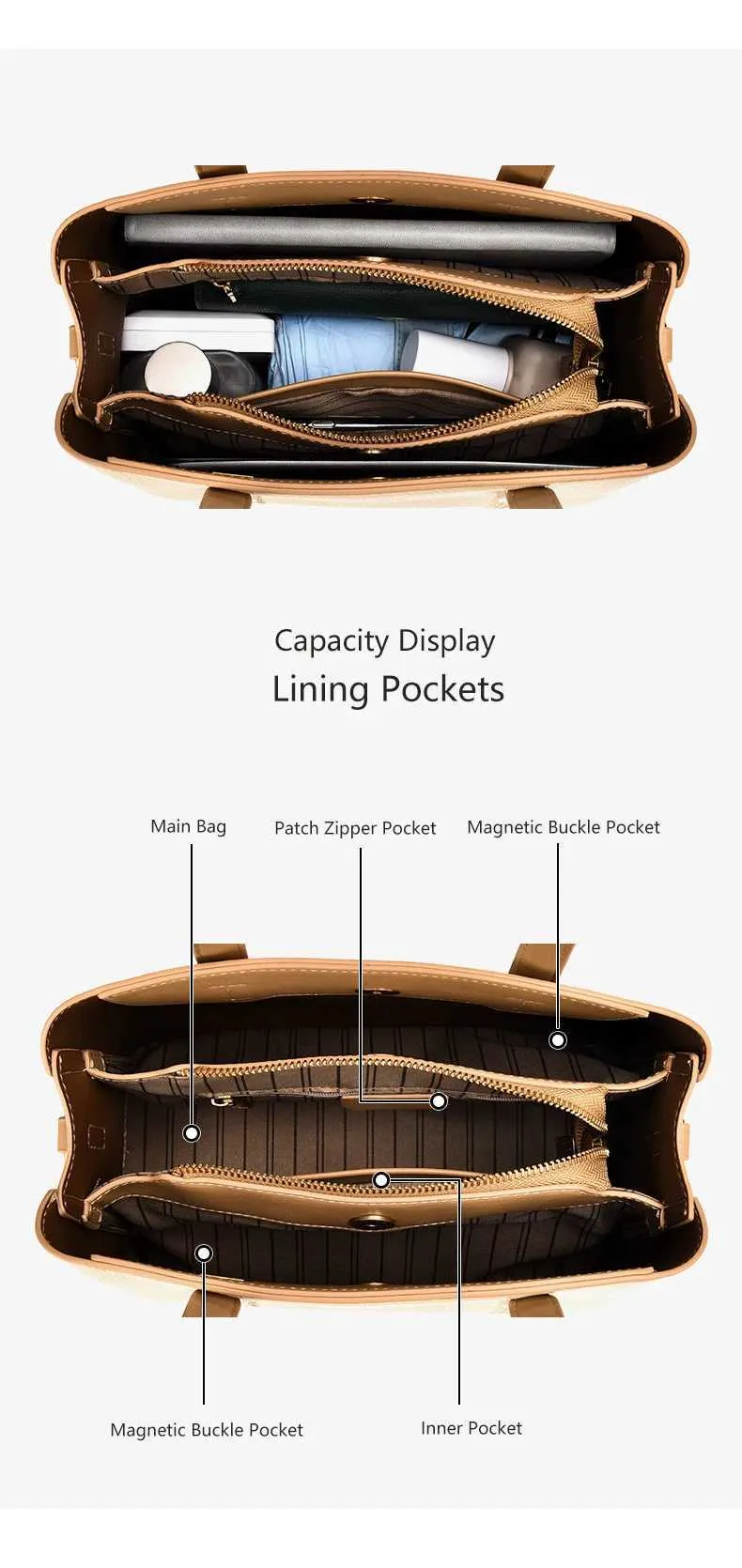 Geantă de mână pentru femei, model solid brodat, ghiozdane, genți crossbody, capacitate mare, rucsac de navetă pentru femei, C241212_voghion.com