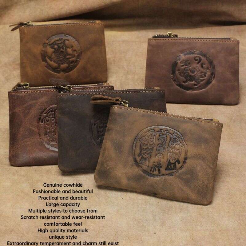 Cartera de cuero, bolso de mano, tarjetero, bolso de mujer, bolso deportivo, bolso de hombre, multifuncional, gran capacidad, elegante y bonito._voghion.com