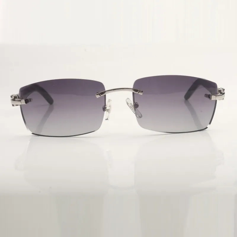 Women for Computer Designer Mirror Fashion Police Glasses Frame Frameless Buffs Sunglasses 3524012 with_voghion.com