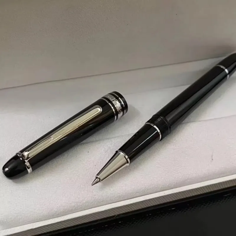 engros Engros Luksus Monte Black Resin And Crystal Star Roller Ball Pen / Kulepenn / Fyllepenn Business Office Stationery Gift B0023_voghion.com