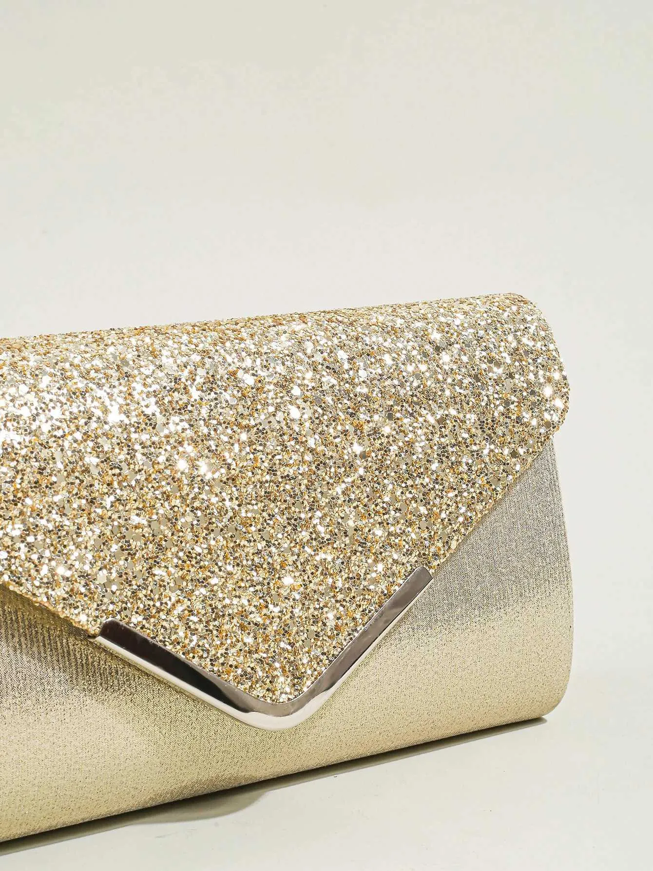Womens evening envelope handbag promotion sequin clutch wallet shoulder chain cross body bag Y241019_voghion.com