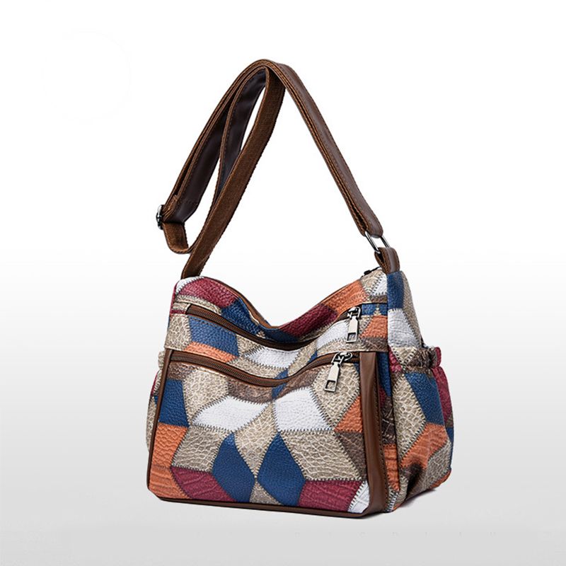 Borsa a tracolla da donna in pelle PU di lusso con tasche da donna di alta qualità, patchwork, stile nazionale, borsa a tracolla per donna_voghion.com