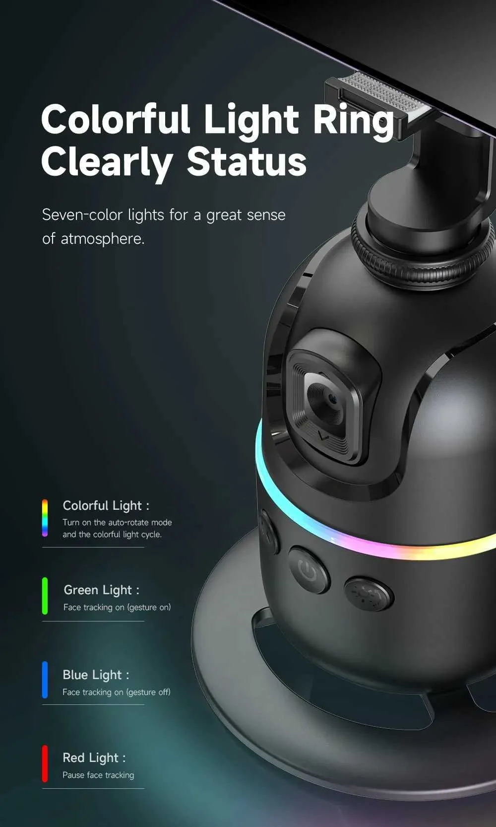Stabilizers AXNEN P03 Stabilizer Mobile Phone AI 360 Follow Selfie Stand Face Tracking Desktop Gimbal For Cellphone And_voghion.com