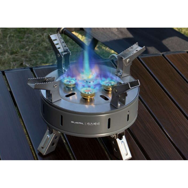 Portable Five-star Fierce Fire Card Stove, Picnic Hot Pot Head, Windproof Gas Stove For Outdoor Use_voghion.com