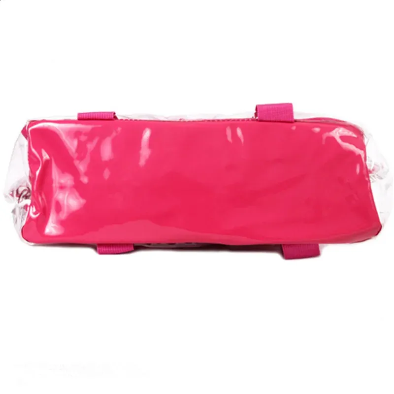 Candy color Transparent Bags Summer Package PVC clear Beach Jelly Crystal Shoulder Bag Women Handbag drop 240731_voghion.com