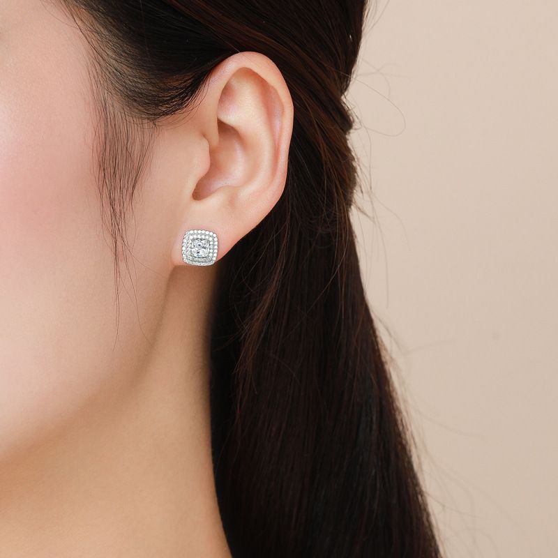 Zirkon Ohrstecker Für Damen, Elegante Silberohrringe Als Geschenk_voghion.com