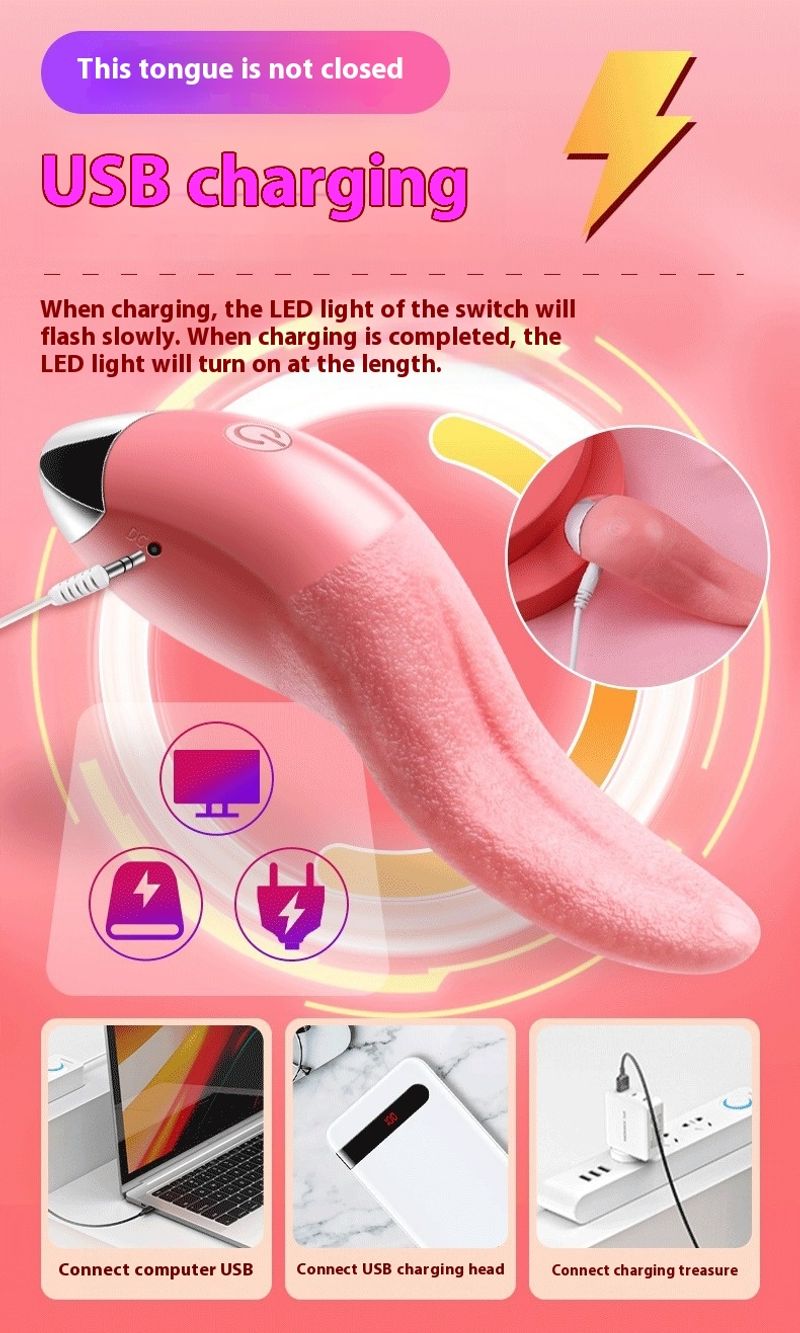 Sexspielzeug für Erwachsene, weibliche Simulationszunge, Masturbation, Lecken, Yin-Vibration, Heizspielzeug, G-Punkt-Orgasmus-Artefakt_voghion.com