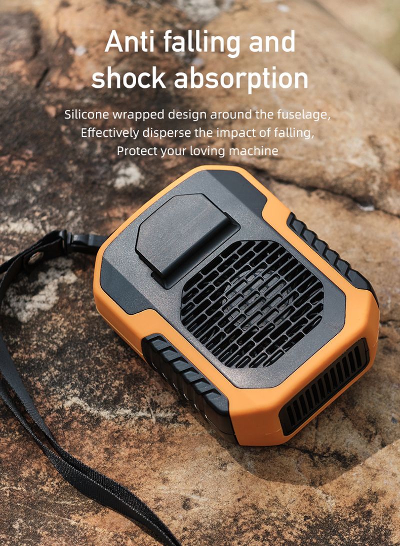 Jauns vēja jostasvietas āra usb lielas ietilpības pārnēsājams uzlādes bezlapu mazs piekarināms kakla ventilators_voghion.com