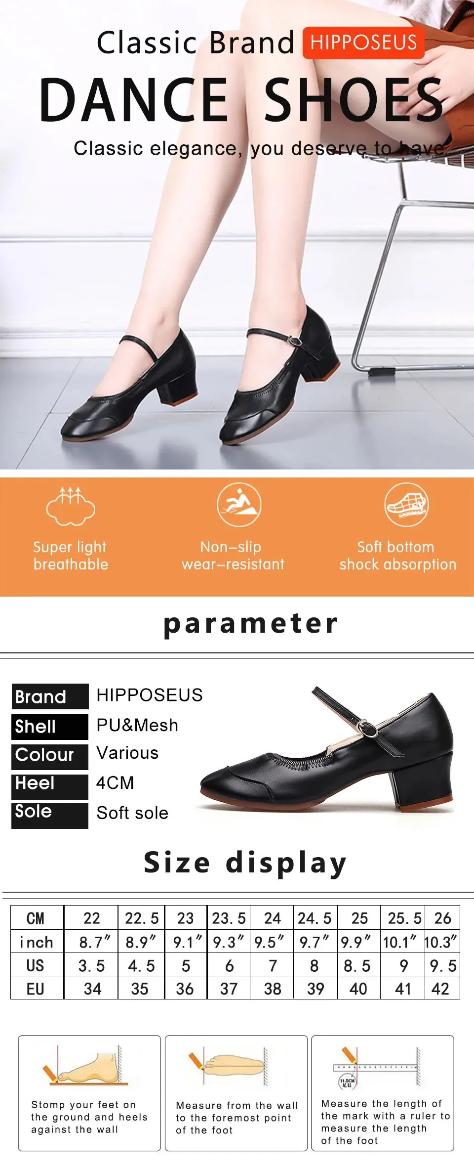 Tanzschuhe für Mädchen und Damen, für lateinamerikanische und moderne Ballsaal-Tanzschuhe, Salsa, Square Dance, weich, geschlossene Zehenpartie_voghion.com