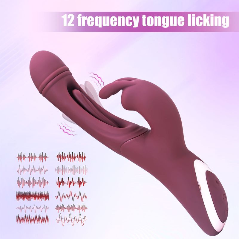 Freya Vibrator, weibliche Stimulation, Klitorisklopfen, Masturbator, Rabbit-Massagegerät, Sexualprodukt für Erwachsene_voghion.com