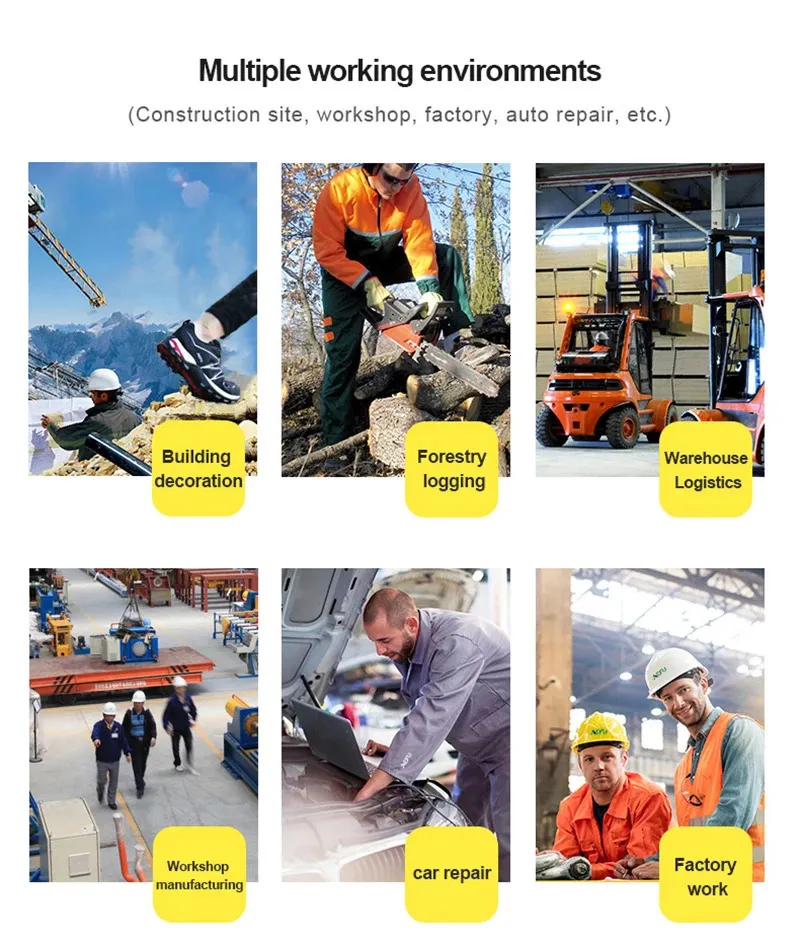 Sicherheitsschuhe für Herren mit Anti-Smash- und Pannenschutz, Arbeitsschuhe mit Stahlkappe, leicht, bequem, Sicherheitsstiefel, unzerstörbare Schuhe 240612_voghion.com