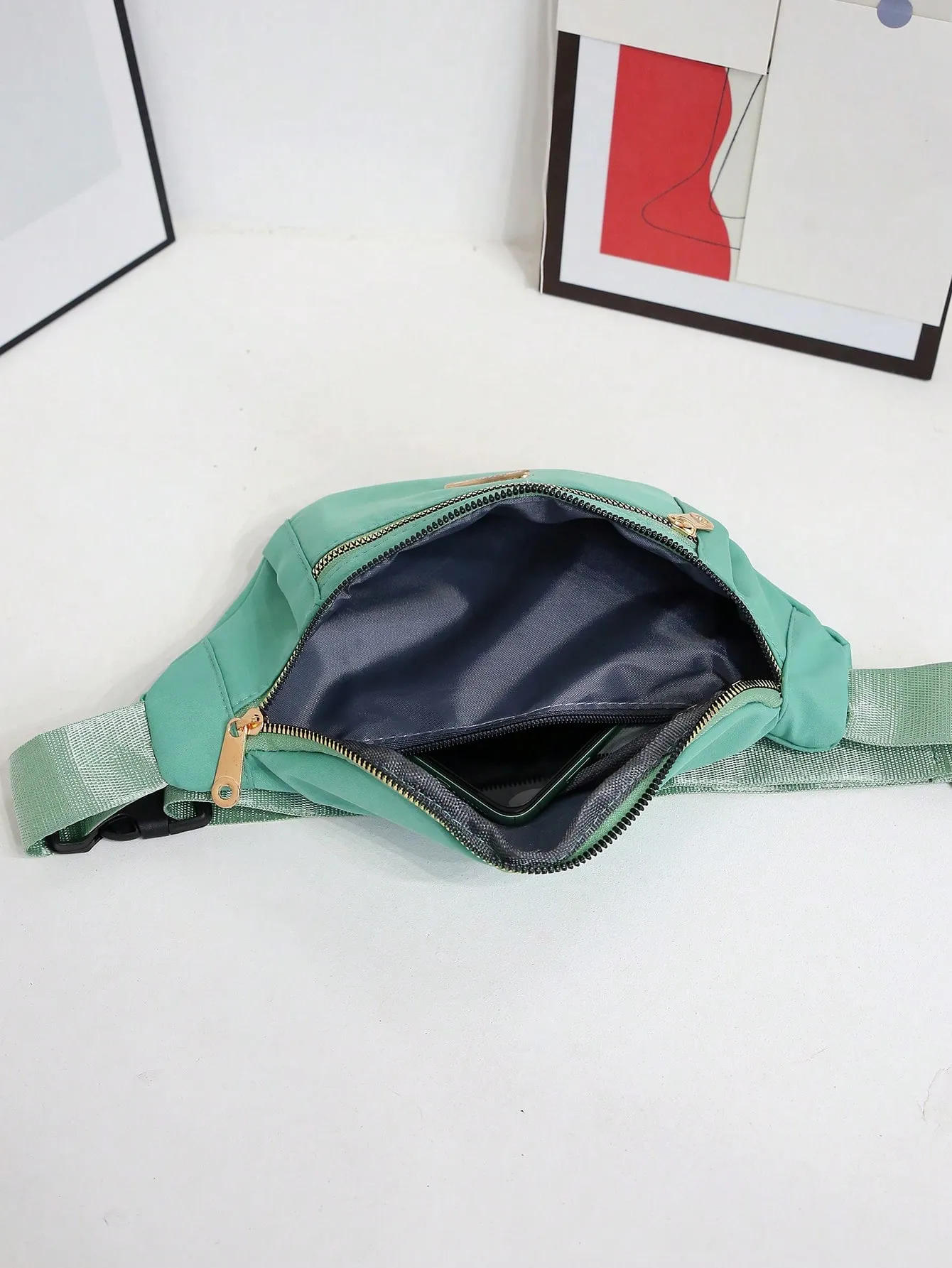 Crossbody Fanny Pack Women,Large Waist & Hip Bum Bag With Adjustable Strap For Outdoors Workout Traveling Casual Running_voghion.com