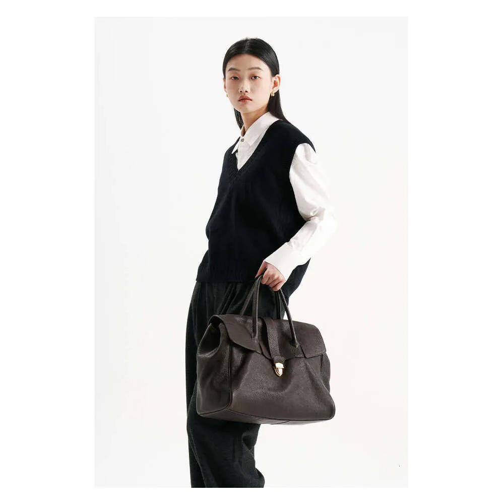 Jamhoo England Style Tote Bags For Women Designer Handbag And Purse 2024 New Vintage Lock Large Capacity Underarm Bag_voghion.com