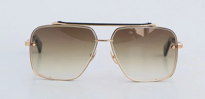 Modedesigner SIX Metall-Sonnenbrillen für Männer Große quadratische Gläser Vintage Herren Damen Klassische Promi-Stil Brillen_voghion.com