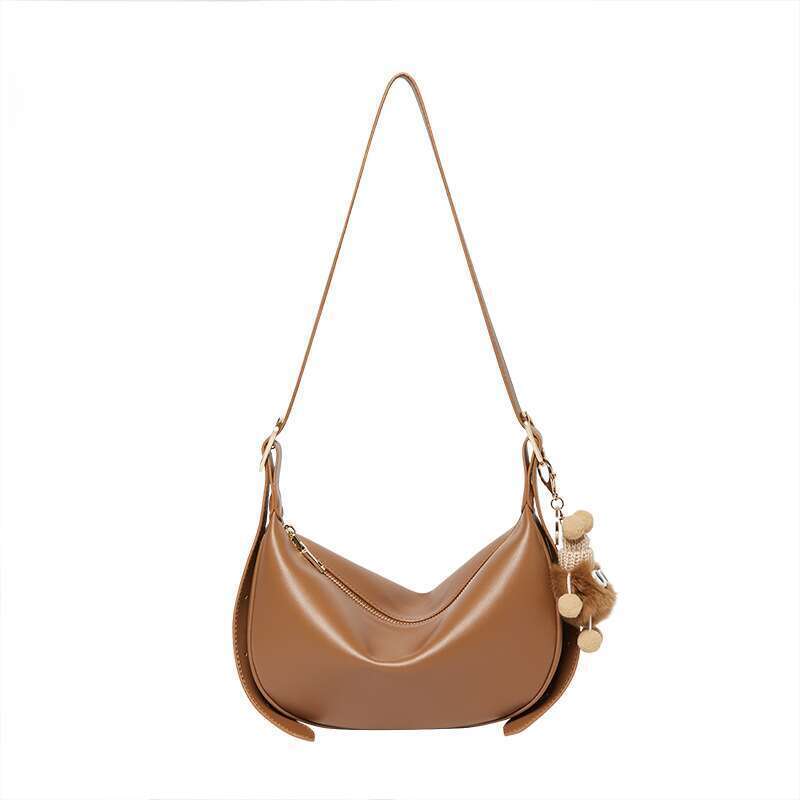 Crossbody Spring Summer High-end Feeling Dumpling Leather Women's Underarm Shoulder Bag_voghion.com