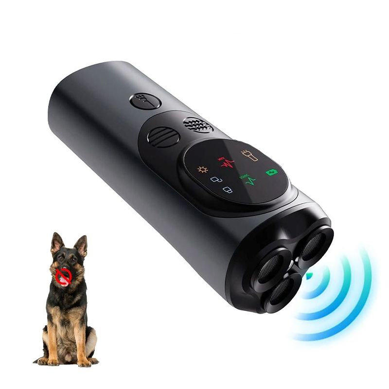 Dog Barking Control Training Devices Deterrent With LED Flashlight_voghion.com