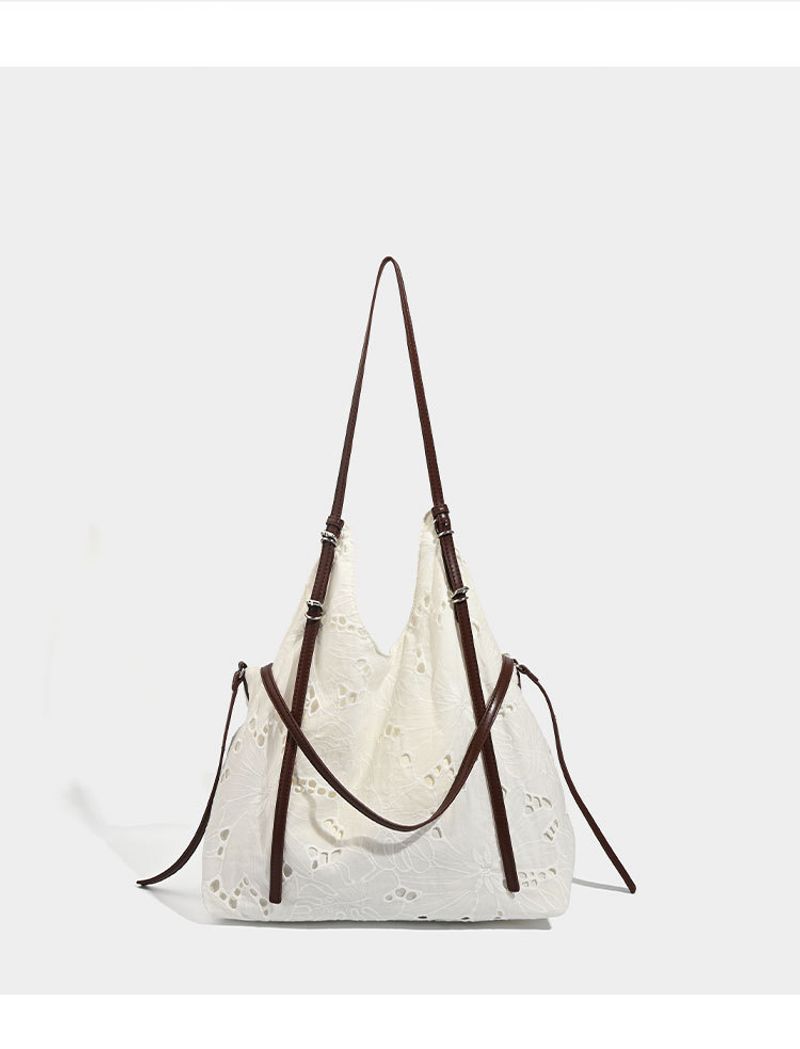 Nischendesign bestickte Canvas-Einkaufstasche mit großer Kapazität Sommer, neue Einkaufstasche für den Urlaub,_voghion.com
