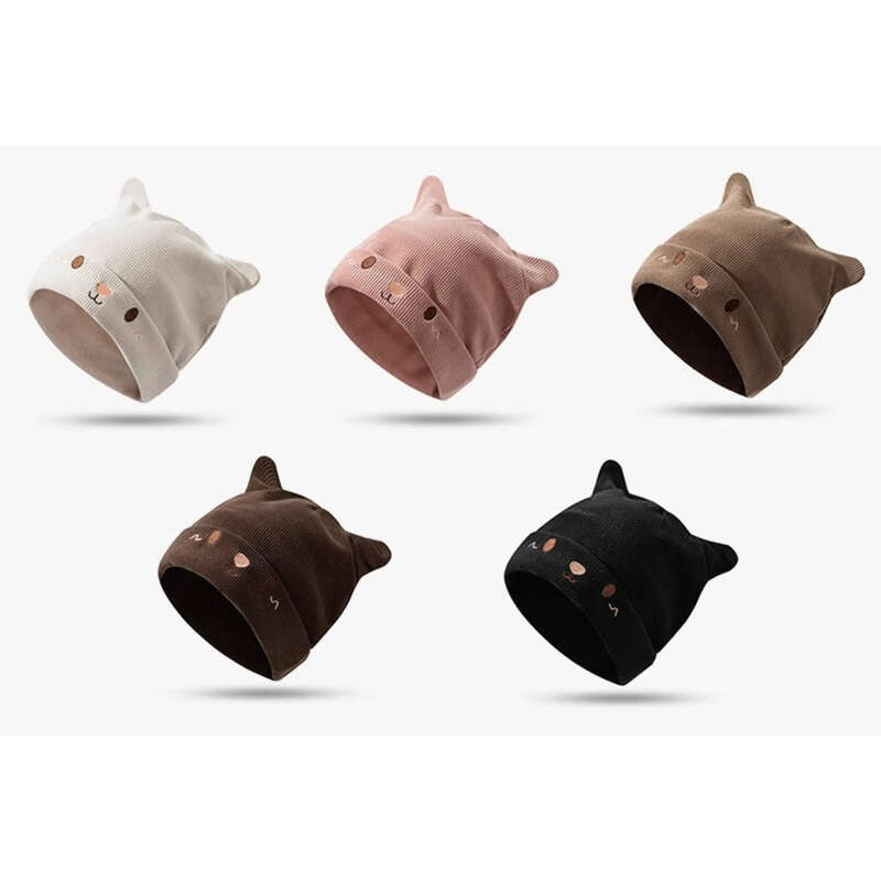winter, Maternity, Spring And Fall Children's Knitted Headband Windproof Cap, Small Face Exposed_voghion.com