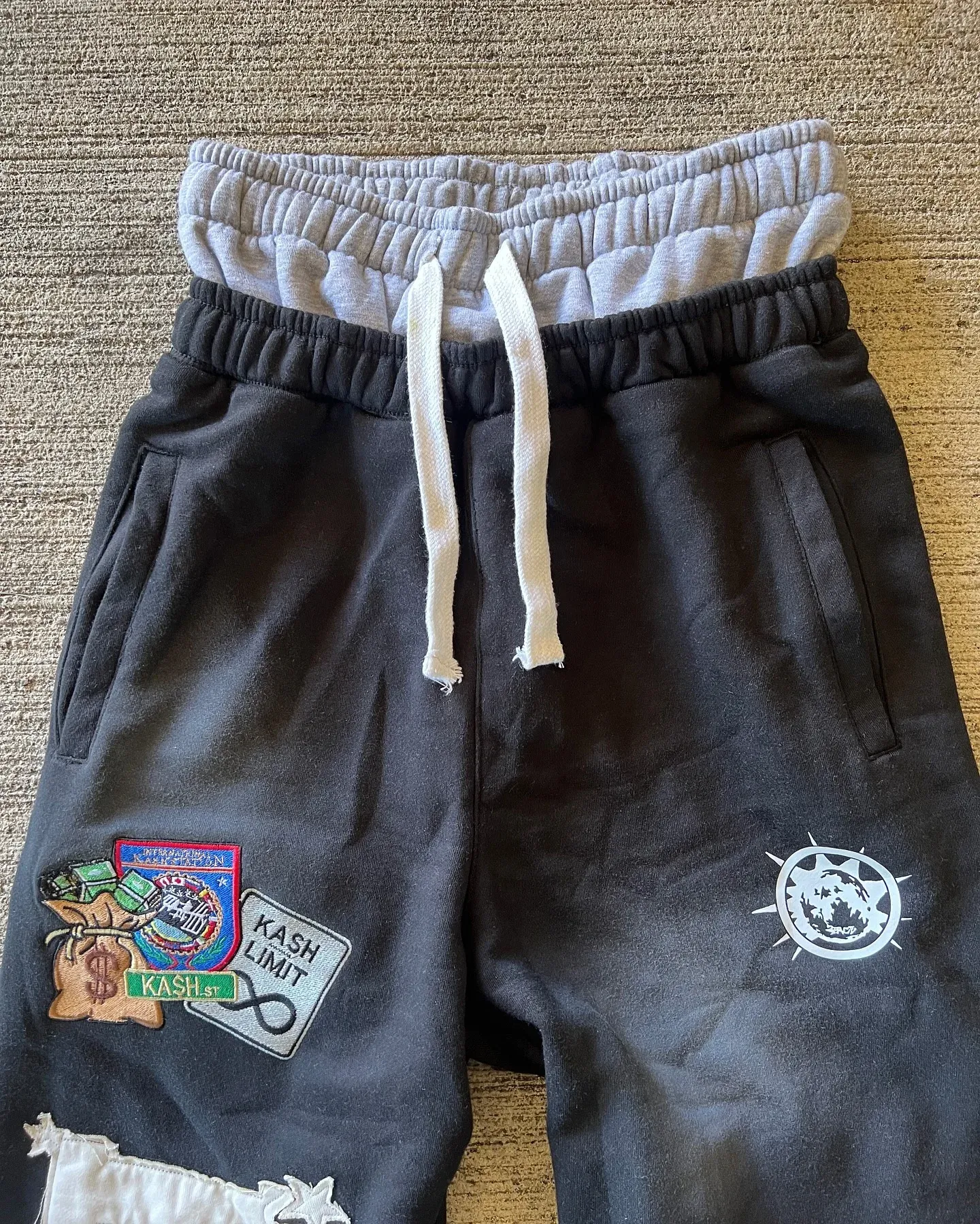 Pantaloni da uomo, pantaloni della tuta americani Y2K, da uomo, stile gotico hip hop, con toppa a lettere, stile retrò, a doppio strato, larghi, con elastico in vita_voghion.com