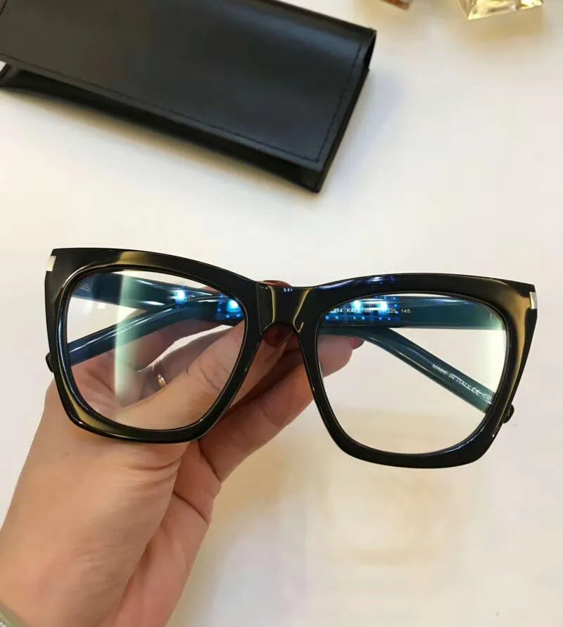 Črna ženska dizajnerska sončna očala Kate SL 214 Havana Brown Shades Unisex sončna modna očala za vožnjo, trendovska nova_voghion.com