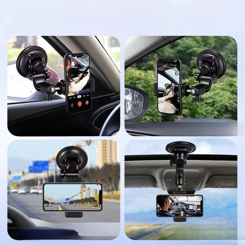 Automobilyje montuojamas fotografavimo mobiliojo telefono navigacijos laikiklis, siurbtukas, fiksuotas laikiklis automobilyje, skirtas asmenukių tiesioginiam vaizdo įrašymo asmenukėms_voghion.com