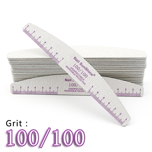 10 pezzi lavabile righello lima per unghie carta vetrata forte blocco tampone per unghie per manicure lime a ongle 80/100/150/180/240/320 lime per barche_voghion.com