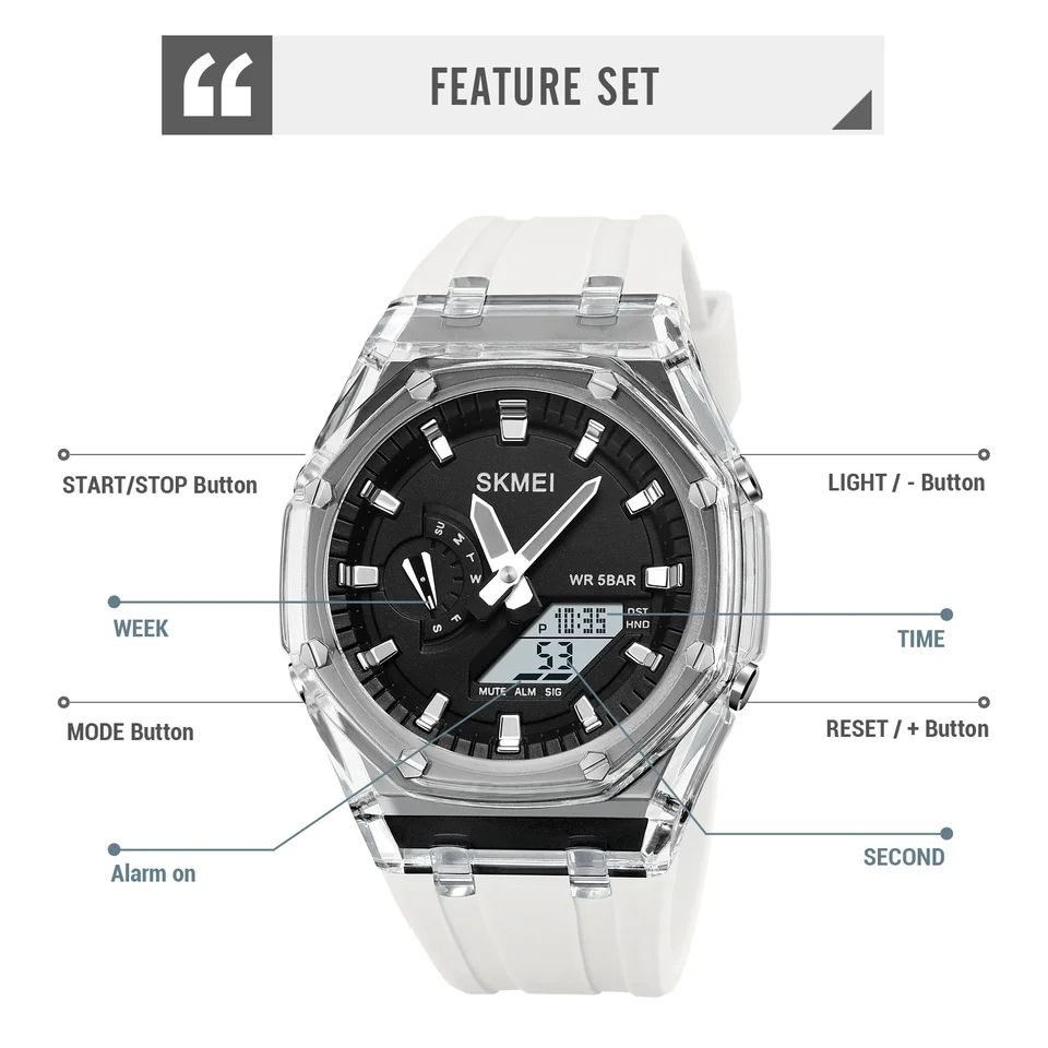 Wasserdichte Digitale Herrenuhr Mit Stoppuhr Und Led-licht_voghion.com