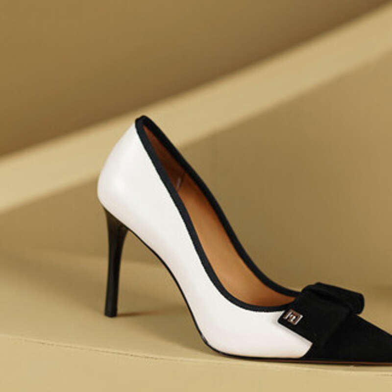 Francês fino salto alto feminino, 2024 novo estilo pequeno perfumado_voghion.com