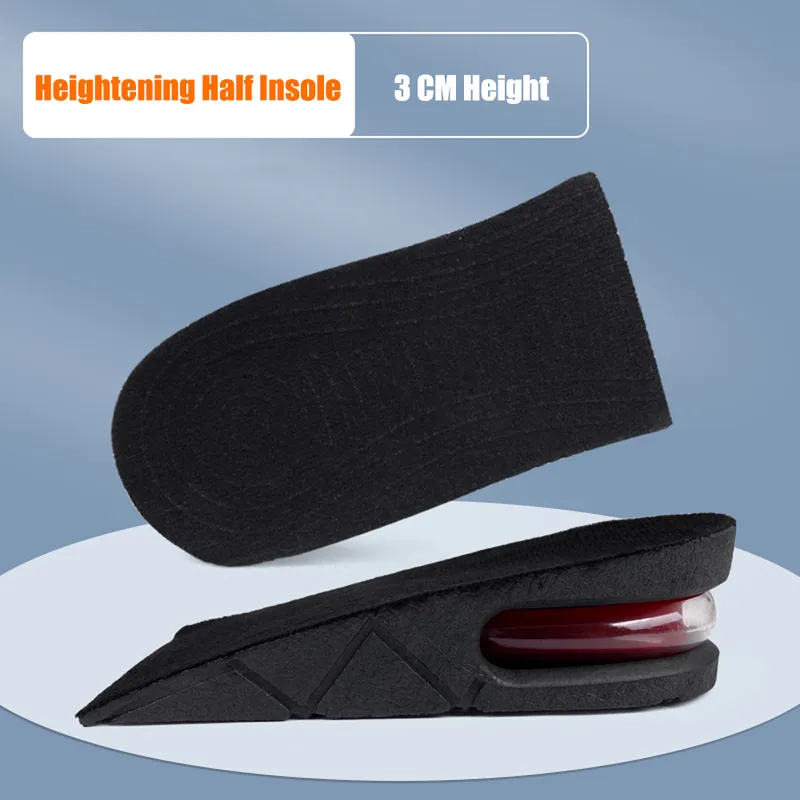 Height Increase for Men Women Elevator Shoes Cushion Unisex Sneakers Heel Lifting Insert Heighten Half Insoles 375cm_voghion.com