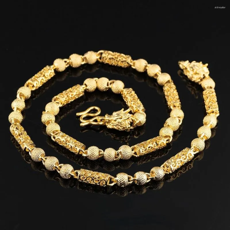 Chains Coarse Domineering Men Necklace Yellow Gold Filled Hip Hop Fashion Mens Chain Jewelry_voghion.com