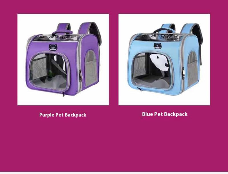 Haustiertasche Yeni einfarbige Günlük Trend Tragbare Hundetasche Büyük Kapazität Atmungsaktiver Katzenrucksack_voghion.com
