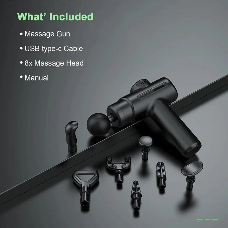 8-Head Massage Gun - Soreness Relief_voghion.com